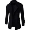 Giacche da uomo Drop shipping Uomo Trench stile britannico Cappotto da uomo Trench lungo Masculino Abbigliamento maschile Classico doppio petto Soprabitozln231108