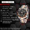 Wristwatches PAGANI DESIGN Top Brand Sapphire GMT Watch Men 100M Waterproof Clock Sport Watches Mens Mechanical Wristwatch Relogio Masculino 230407