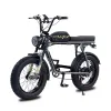 20 Inch Electric Bike Fat Tire 48V 750W/1500W Electric Bicycle For Adults S3RX eBike With Removable Battery