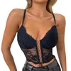 Camisoles Tanks Frauen Drahtlose Spitze Bh Push-Up Bralette Sexy Dessous Weibliche Crop Top Korsett Hohl Spitze-Up Bh büstenhalter Unterwäsche