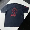 23SS Ny mode high street polar stil hiphop bomull kort ärm t-shirt lös andas Ba bokstäver mönster män och kvinnor y2k4