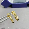 Boucles d'oreilles créoles en strass pour femmes, marque dupe de qualité supérieure