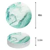 Table Mats Marble Fluid Texture Blue Green Ceramic Coasters Absorbent Tableware Mat Coffee Dining Decoration Placemat Gift