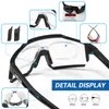 Outdoor-Brillen KAPVOE 4 Linsen Pochromic Fahrradbrille Bequeme Männer Frauen Outdoor-Sport-Sonnenbrille Mountain Road Bike Reitbrille 231108