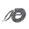 Strand High Quality 108 Natural Alabaster Stone Armband Buddhist Mala eller Necklace Chakra Energy Yoga Hand String