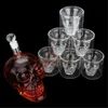 Bar Tools Glass Skull Head Cup Vodka Whisky Wine Tea Drinking Bottle Decanter 231107