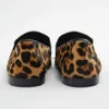 Kleidschuhe Frühling Neue Damenschuhe Leopardenmuster Kuhfell Möchten Sie lässige Loaferschuhe mit flachem Boden weiblich niedrigen Absatz runden Kopf Einzelschuhe J231108