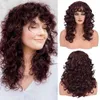 yielding New type wig for women with small curls micro curls multi-color long curls chemical fiber high-temperature silk wig sets