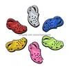 Parti di scarpe Accessori Tempestività veloce Ciondoli in gomma PVC Clog Jibz Fit Polsino Croc Bottoni Decorazioni Regalo Drop Delivery Scarpe Dheuc