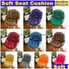 Cushion/Decorative Pillow Thick Warm Seat Cushion Orthopedic Pillow Home Office Chair Semi-Enclosed Car Pad Sets Dining 210716 Drop De Dh3Ix