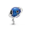2023 New 925 Sterling Silver Cute Little Turtle Pendant Charm Blue Ocean Collection Fit Original Pandora Bracelet Women Jewelry Gift