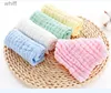 Bibs Burp Cloths 5pcs/lot Muslin 6 layers Cotton Soft Baby Towels Baby Face Towel Handkerchief Bathing Feeding Face Washcloth Wipe burp clothsL231108