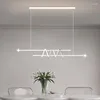 Lustres LED dans les restaurants atmosphère minimaliste lumières tables à manger modernes comptoirs de bar décoratif personnalisé