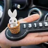 Decorations Car Telephone Number Plate Interior Anime Decor Cute Cactus Ornaments Auto Fragrance Hidden Temporary Parking Card Accessories AA230407