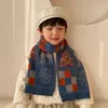 Sciarpe Avvolge Inverno Moda coreana Sciarpa per bambini Anno Natale Maglia Scialli per bambini Avvolgere il collo in lana Accessori per bambini Sciarpe per bambini 231108