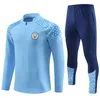 23 24 Survêtements de football City Survêtement de football Costume d'entraînement HOMMES Kit enfants 22 23 Haaland DE BRUYNE FODEN GREALISH Sportswear Survatment Chandal Set