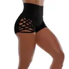 Kvinnors shorts korta ben hög wattage ihålig träningssäkerhet underkläder sport fitness ultra gym bra elasticitet när du slitna 230408