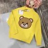Merk kindersweaters ontwerp beerpatroon voor baby meisjes jongens trui peuter trui lange mouw lente winter trui kleding