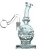 Klein Recycler Bong Skull Glass Glashs Smoke Pipe Glasses Water Bongs Heady Dab Rig Percolator with 14mm Banger