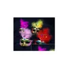Partymasken LED-Lichtermaske Feder mit Lichttanz Farbiges Ding Venezianische Halloween-Maskerade Tropfenlieferung Hausgarten Festliches Su Dhca9