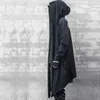 Men's Jackets Men's Japanese dark style long hooded cardigan windbreaker men's asymmetric personality cross stitched Cape coatzln231108