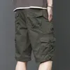 Shorts pour hommes été longue longueur Cargo Shorts hommes salopette coton multi-poches pantalon culotte tactique militaire Shorts grande taille 5XL 230503