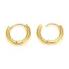 Hoop oorbellen 6 paren 304 roestvrijstalen ring voor vrouwen hypoallergene dikke oorbel unisex ear buckle mode sieraden