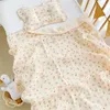 Decken Baby-Wickeldecke aus Baumwolle, vielseitig einsetzbar, leicht, atmungsaktiv