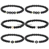 Perlen 2021 8mm Mode Glasperlen Stränge Armbänder Acryl 26 Brief Anhänger Herz Bettelarmband für Männer Frauen Valentinstag Gif Dhcrd