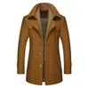 Herrenjacken Herbst Winter Herren Wolle Trenchcoats Mode Mittlere Lange Jacke Männlich Doppelter Reißverschluss Mantel Windschutz Wollmantelzln231108