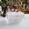 Kerstversiering Kraftpapier Snoep Geschenkdoos Cartoon Xmas Cookie Dozen Partij Decoratie Jaar Geschenken 2024 Noel Navidad