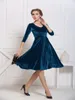 Casual Dresses Fashion Elegant Party Evening For Women Solid Slim Velvet Strecth Dress Autumn Winter 2023