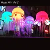 Exquisite Hanging High Quality Inflatable Jellyfish Ningbang Changgou Color Changing Led Light Large Exhibition Decoration