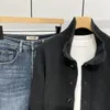 Mäns tröjor stickade för män Cardigan Plain Man kläder Collar Collar Jacka Solid Color Coat 2023 Trend Korean Fashion X S