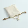 Sieraden zakjes tassen 50 katoenen jurmer sieraden verpakkingen pouches organizer bruiloft kerstfeest candy tas heden mariage jute truitstring cadeaubas 230408