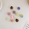 Hair Clips 2023 Korea-Japan 2CM Lovely Girl Little Flower Acetic Acid Grab Mini Jelly Bangs With Parent-Child Accessories Headwear