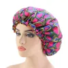 Beanies Beanie/Skull Caps Fashion Silky Big Bonnet For Women Satin Lined Bonnets Night Sleep Cap Winter Hat Lady Turban Headwrap Hair Wrap