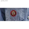 Men's Jackets Denim Jacket Men Printed Black Streetwear Bomber Jacket Embroidery Spring Autumn Windbreaker Blue Jean Korean Fashion Loose New Q231110