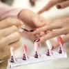 Nail Practice Display DIY Acrylic Nail Art Practice Display Stand Chess Board Magnetic Tips Practice Holder Set Polish Gel Color Chart Tool 231108