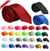 Home Polyester silk ties Slolid color Satin Plain Neckties Party Wedding ties for men 24colors fashion Necktie Sufficient stock C003