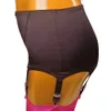 Sexy Kostüm Damen Glattes Satin-Strumpfband, sexy Schleife, Strapsgürtel, exotische Dessous, 6 Riemen, Clips, Strumpfbänder für oberschenkelhohe Strümpfe