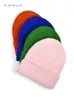 Berretti Beanie/Teschio Cappello di lana solido donna autunno inverno spesso caldo lavorato a maglia berretto di lana adolescente berretto da uomo regali di Natale 231108