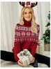 Damenpullover, warmer Winterpullover, Vintage-Jacquard-Schneeflocke, Weihnachtsstrick-Langarmpullover, Stehkragen, Damenoberteile