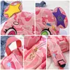 Rucksäcke Rosa Bär Rucksack Y2K Wasserdichte PU Leder Schultasche Mädchen Cartoon Box Kawaii Büchertasche Anime Camouflage Nette Reise Umhängetasche L231108