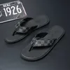 Chinelos WEH chinelos masculinos de couro de alta qualidade preto listrado marca de luxo chinelos de verão chinelos macios para homens travessas sapatos masculinos HKD231108
