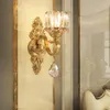 Vägglampor moderna koppar ledande ljusarmaturer enkla nordiska lamp sovrum vardagsrum bredvid sconce glas aplique pared