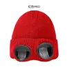 Unisex Fleece Ski Caps Beanie Winter Windproof Hat With Goggles Sticked Warm Wool Hats Snow Ski Skull Outdoor Sports Cap Fashion Skull Beabies C430