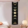 Tapestries Moon Phase Tapestry Wall Hanging Moth Floral Vintage Star Snake Divination Bohemian Home Decor Art Decoration