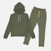 Survêtements pour hommes Synaworld Sweat-shirt à capuche Pantalon de survêtement Deux pièces Y2K Lettres Broderie Ensemble surdimensionné Sportswear Streetwear