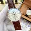 Wysokiej jakości najlepsza marka IWX Portugieser Man na rękę Chronograph Seria Luksusowe męskie zegar Sapphire Mirror Designer Ruch Automatyczne zegarki mechaniczne Montre